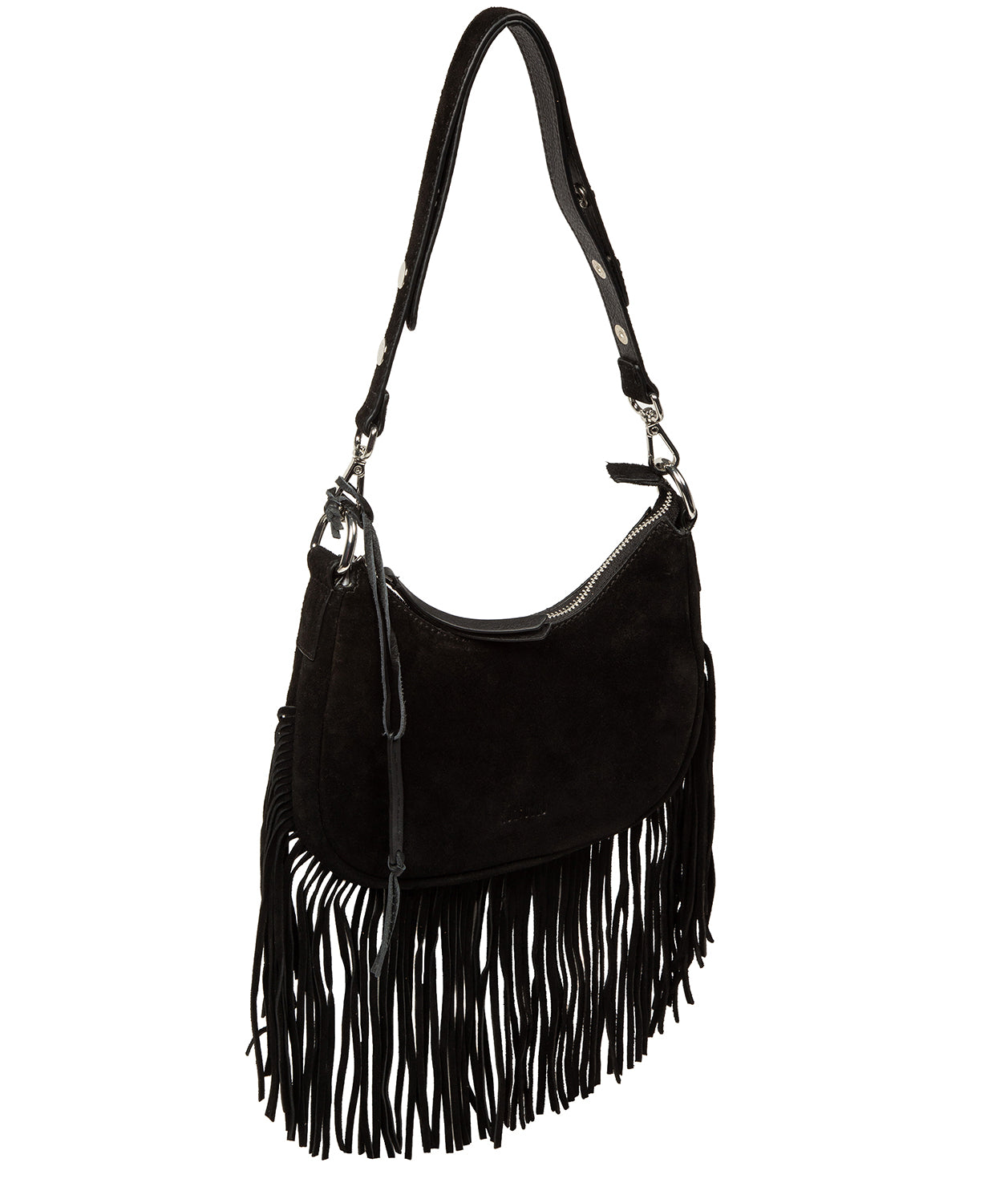 'Alondra' Black Suede Evening and Clutch Bag