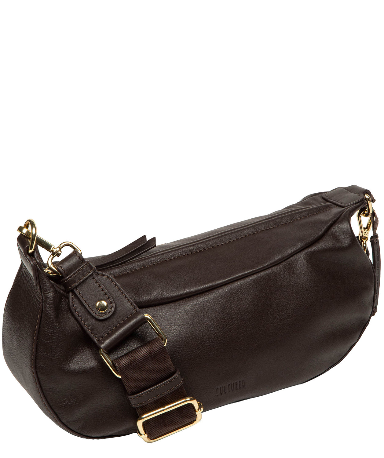 Interior zip pocket and soft lining detail
