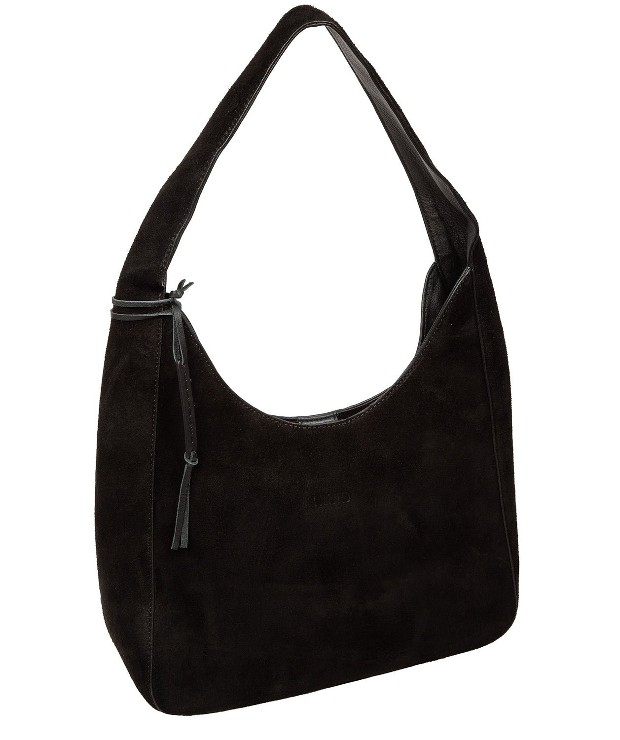 Close-up of Eloise handbag leather trim and construction