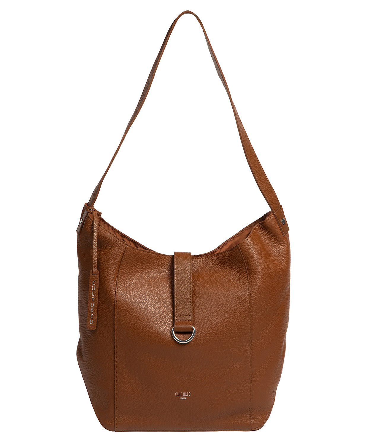 'Leilani' Tan Leather Shoulder Bag