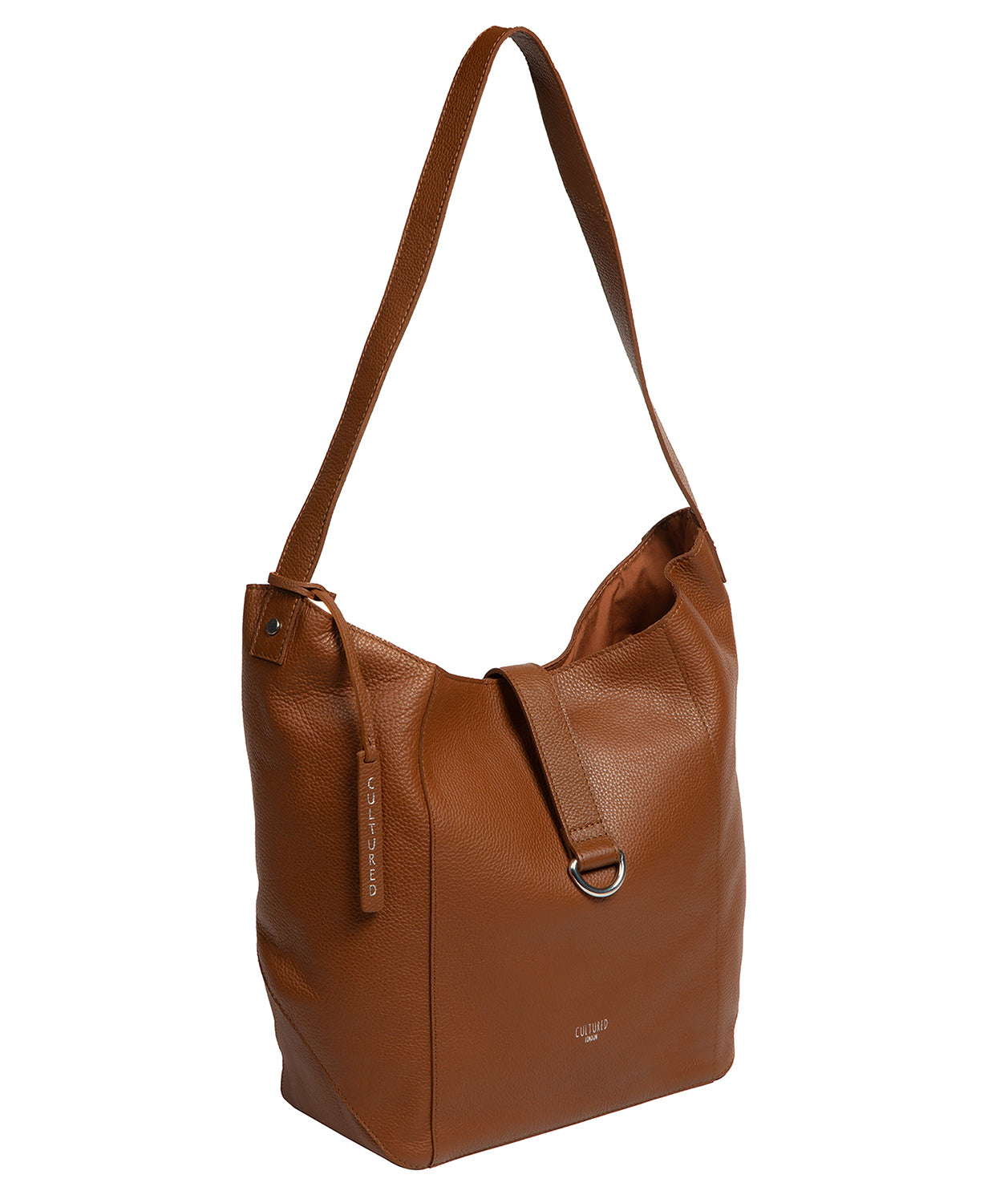 'Leilani' Tan Leather Shoulder Bag