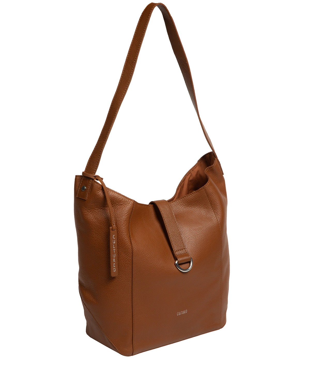 'Leilani' Tan Leather Shoulder Bag