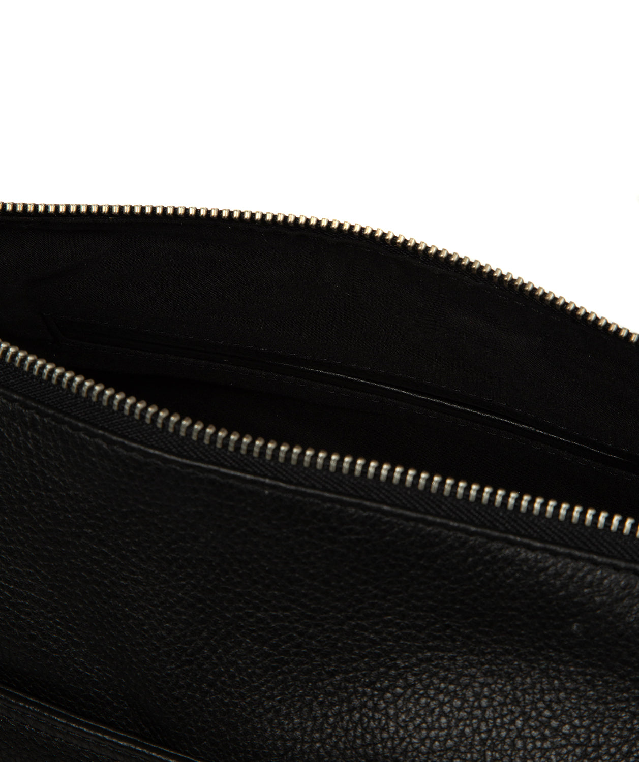 'Ondine' Black Leather Shoulder Bag