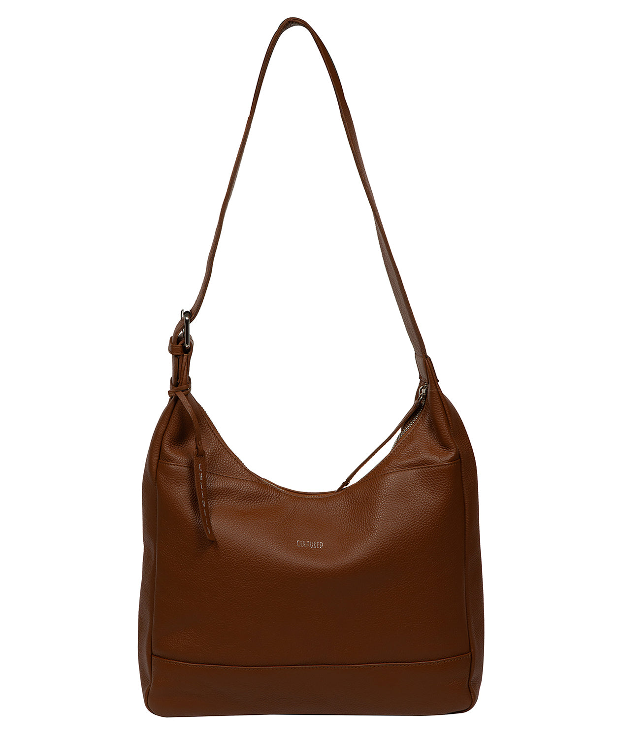 'Kovo' Rich Tan Leather Shoulder Bag