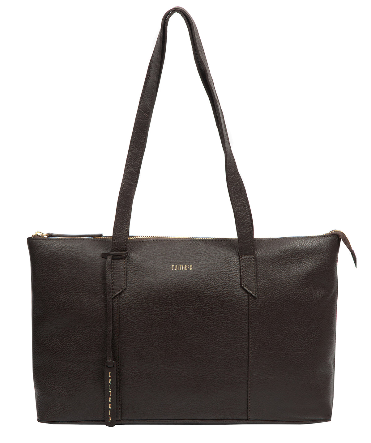 'Marlowe' Espresso Leather Tote Bag