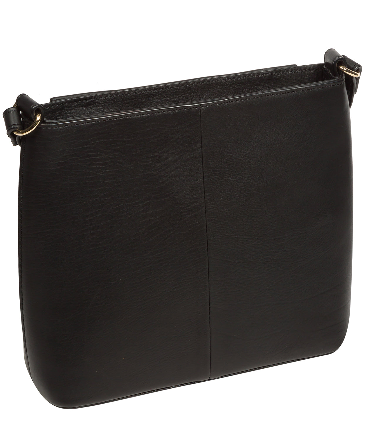 Pure Luxuries Knightsbridge Collection Bags: 'Kali' Black Leather Cross Body Bag