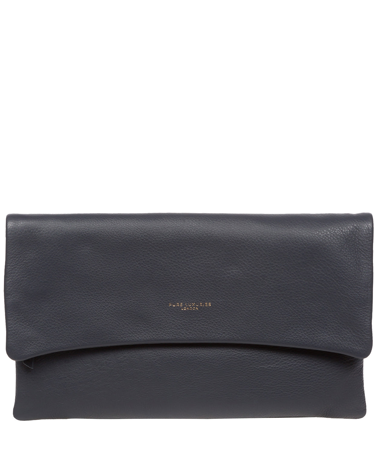 Leather Navy Evening Bags Clutches Cara Clutch Bag Navy Blue Suede