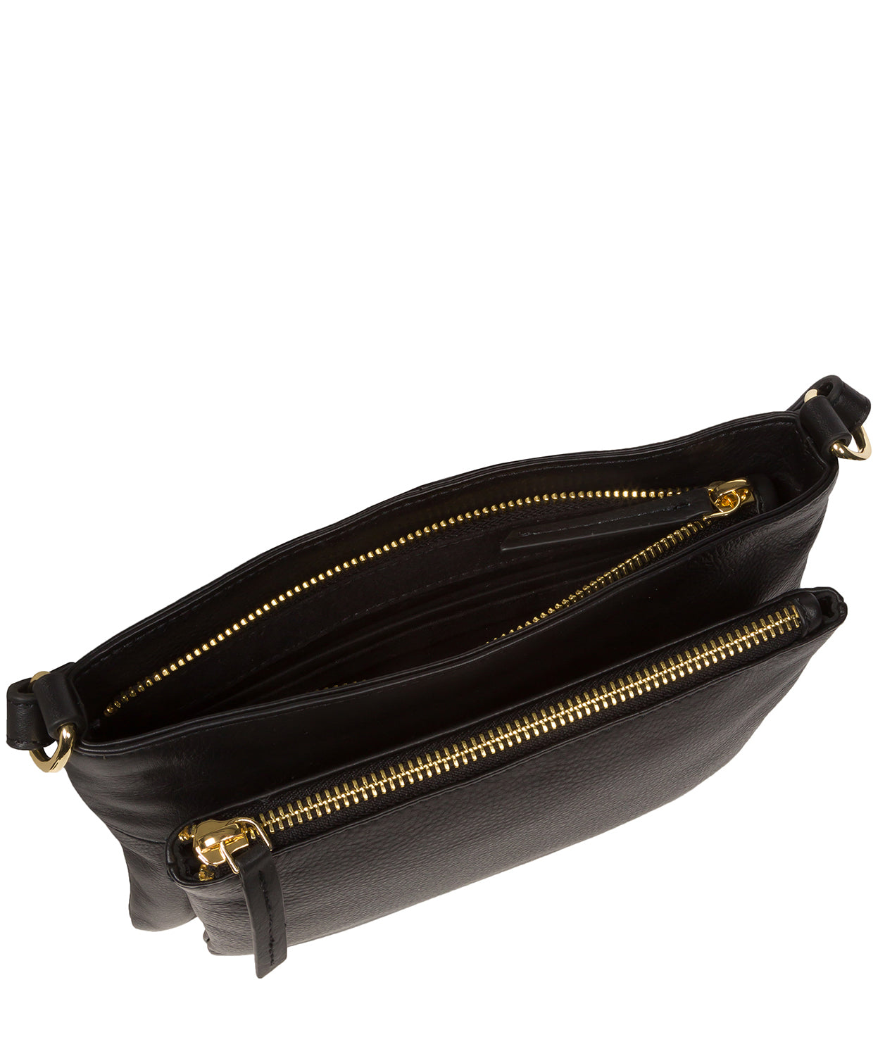 Pure Luxuries Marylebone Collection Bags: 'Jess' Black Nappa Leather Cross Body Bag