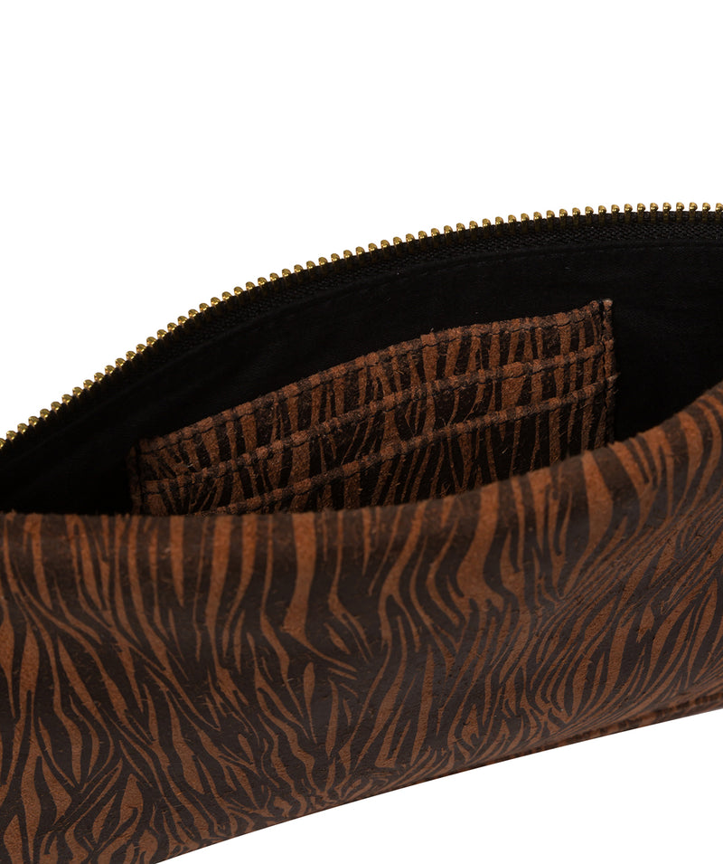 Pure Luxuries Classic Collection Bags: 'Chalfont' Animal Print Leather Clutch Bag