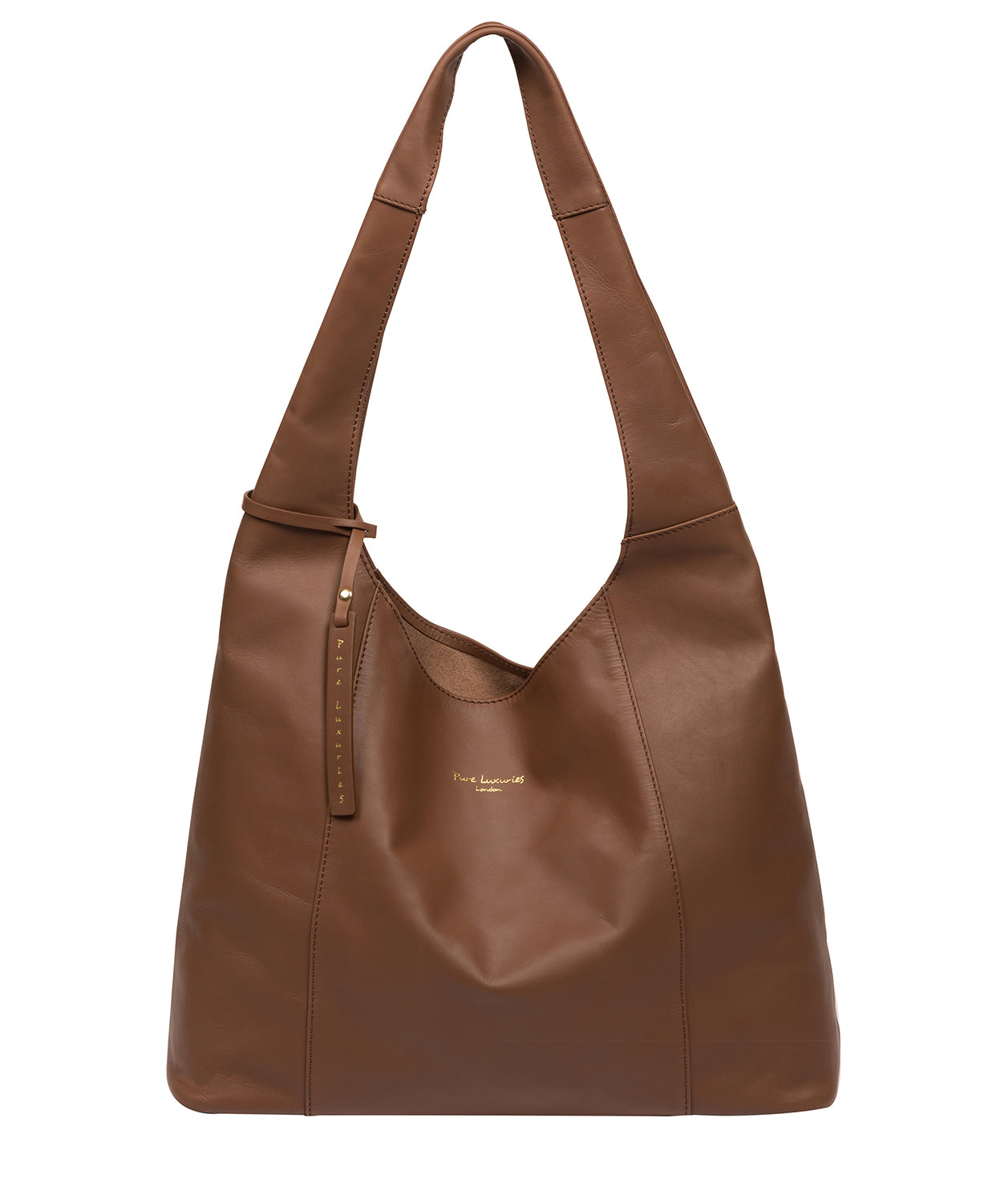 Pure Luxuries Eco Collection Bags: 'Nina' Chestnut Leather Shoulder Bag
