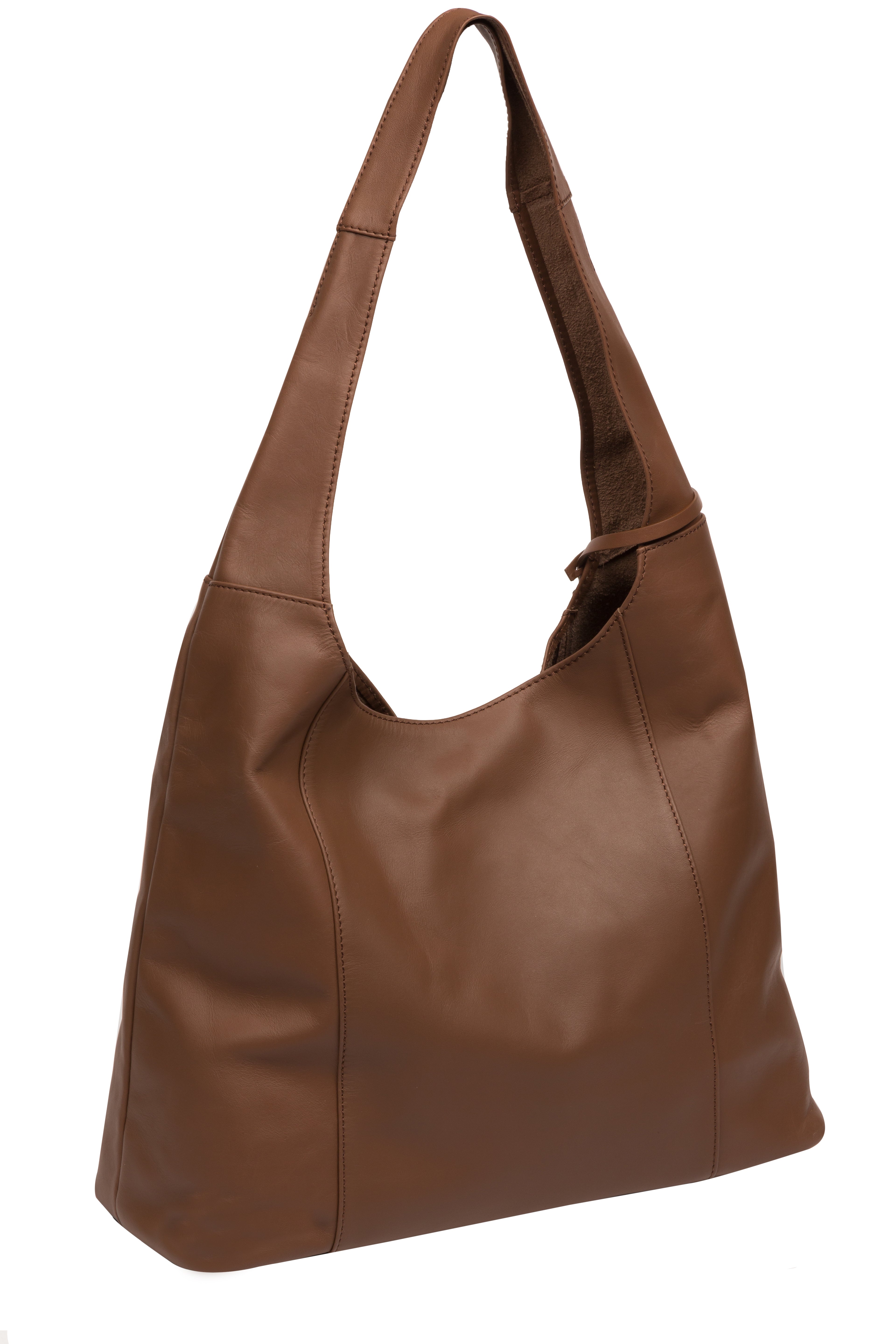 Pure Luxuries Eco Collection Bags: 'Nina' Chestnut Leather Shoulder Bag