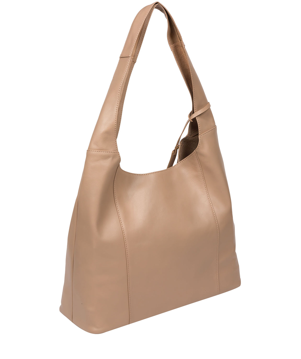 Pure Luxuries Eco Collection Bags: 'Nina' Natural Taupe Leather Shoulder Bag