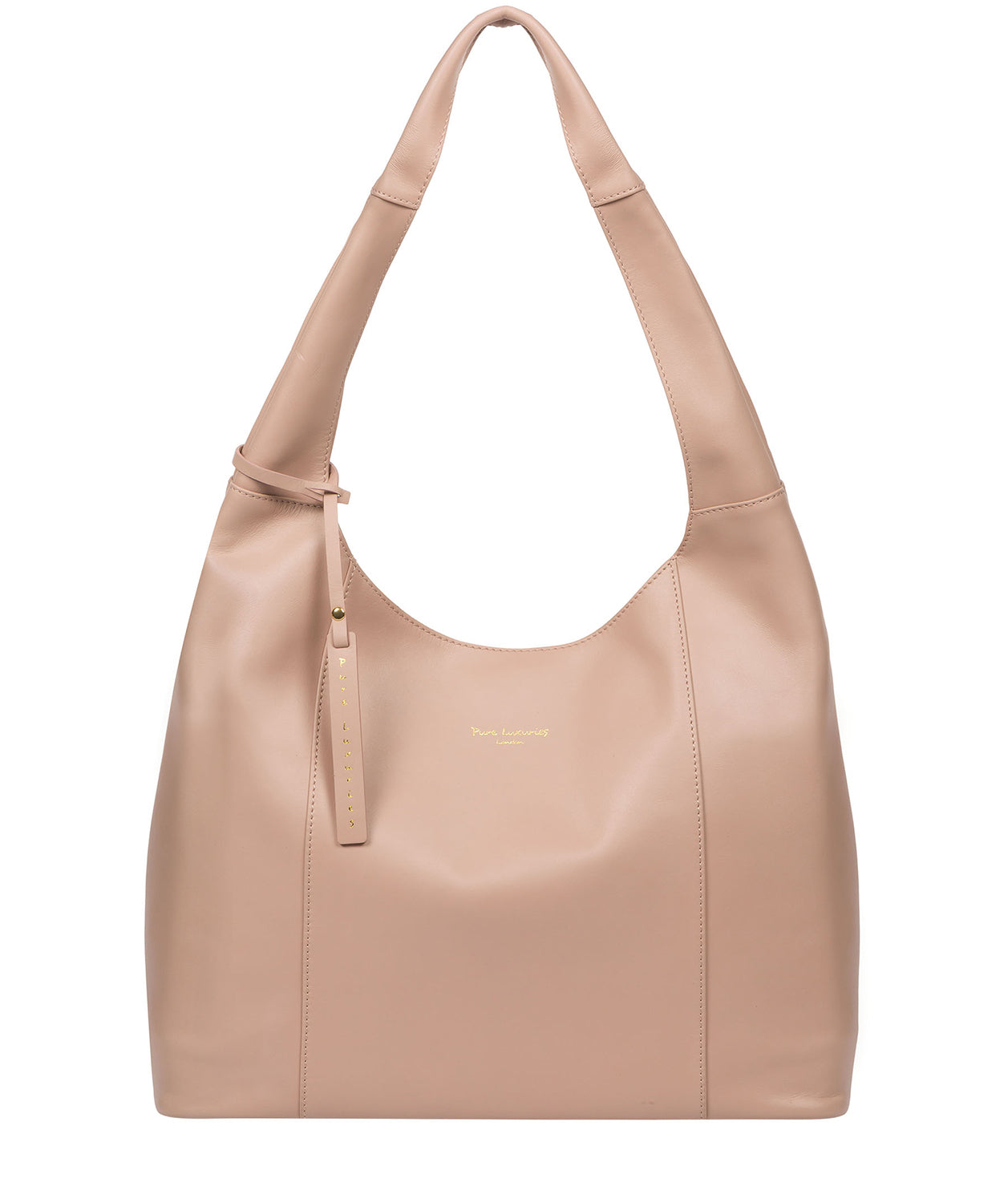 Pink Leather Shoulder Bag 'Nina' by Pure Luxuries