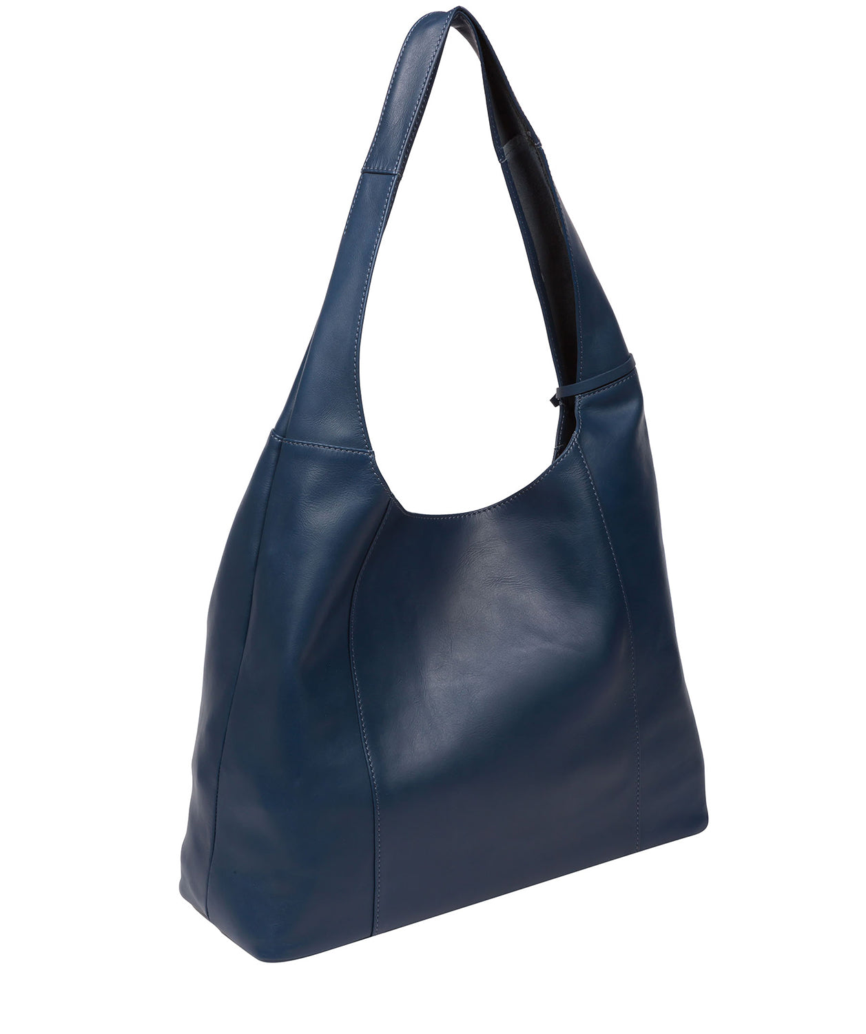 Pure Luxuries Eco Collection Bags: 'Nina' True Blue Leather Shoulder Bag