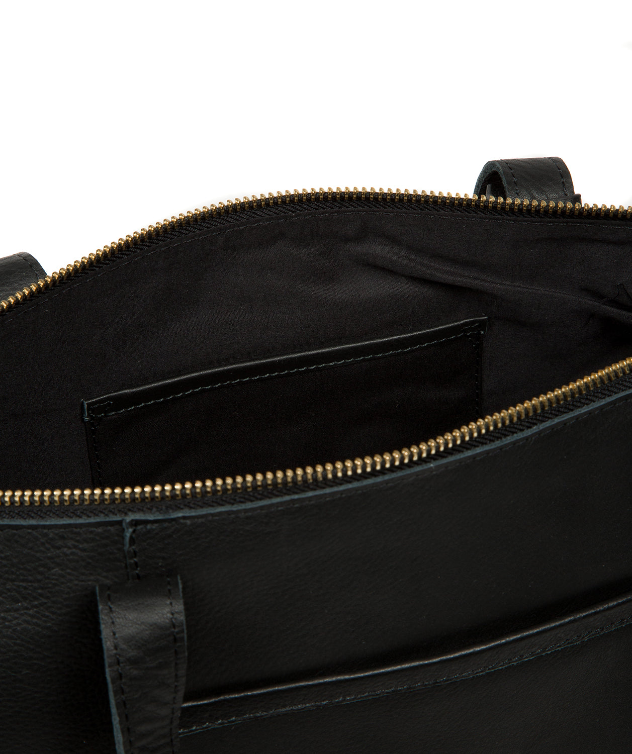 'Alcester' Black Leather Tote Bag