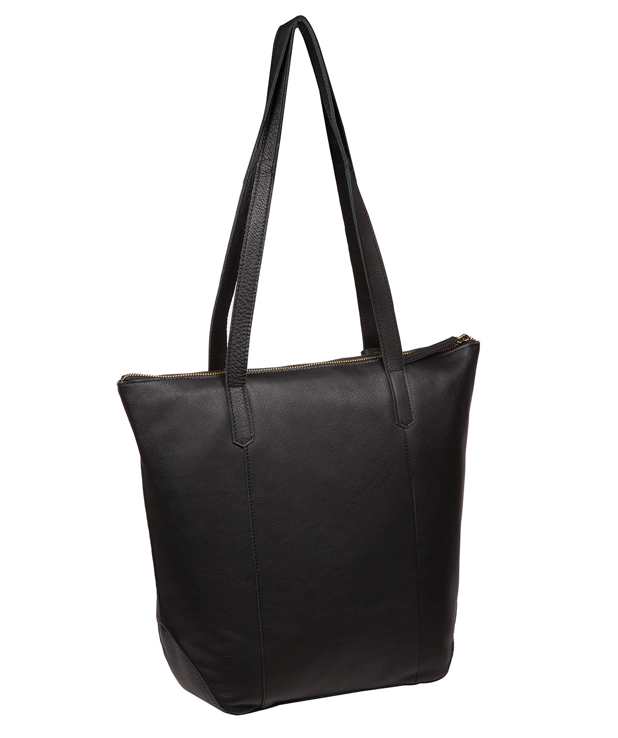 'Banbury' Black Leather Tote Bag