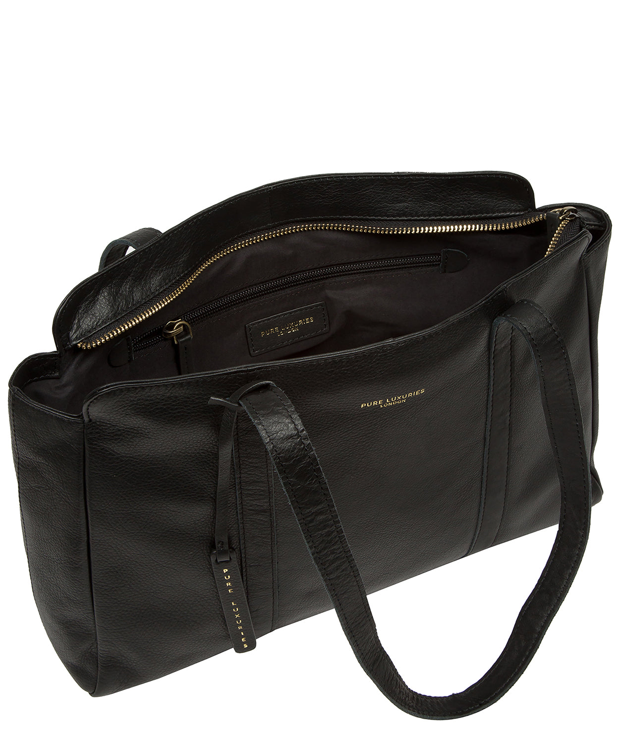 'Olney' Black Leather Handbag