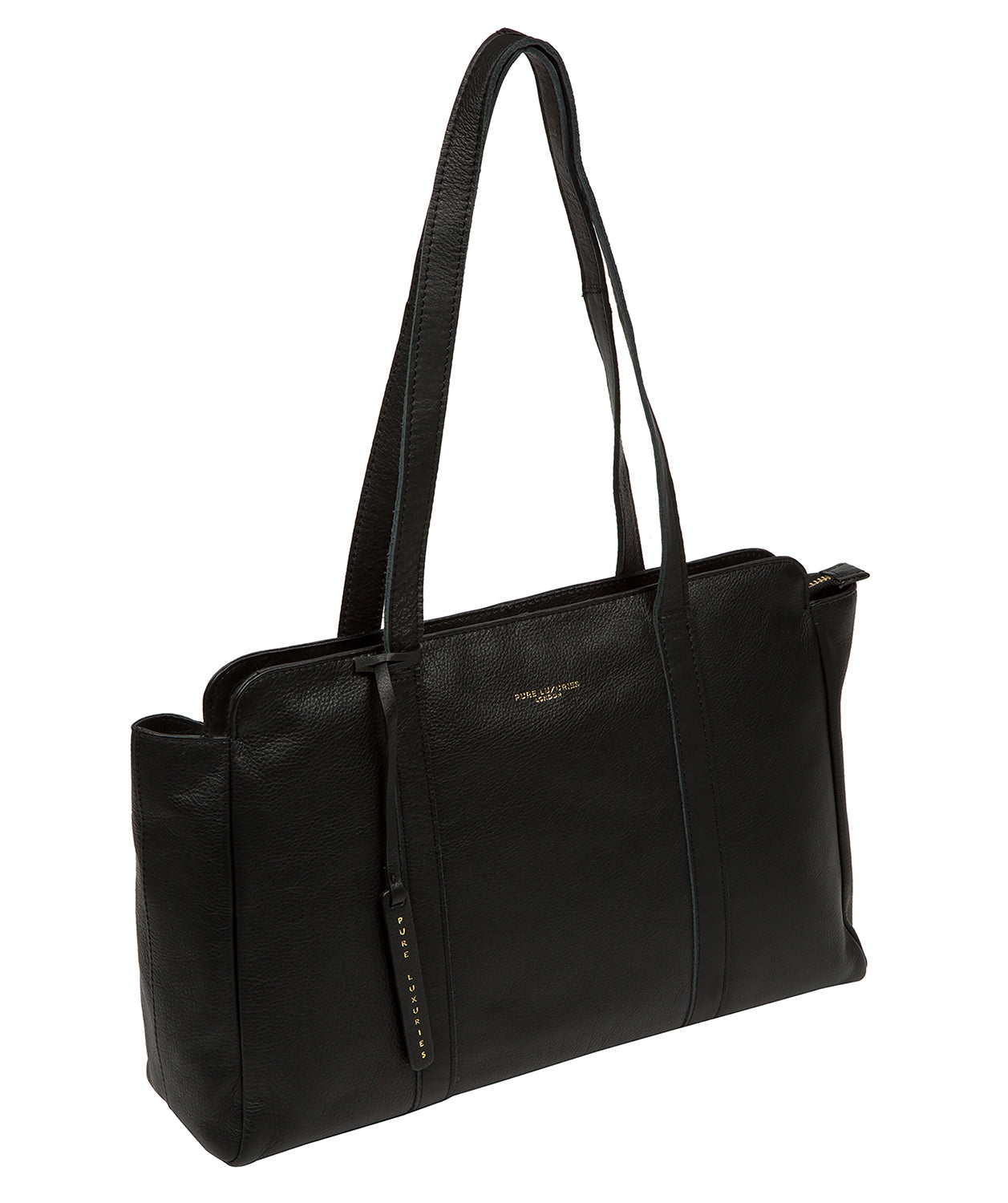 'Olney' Black Leather Handbag