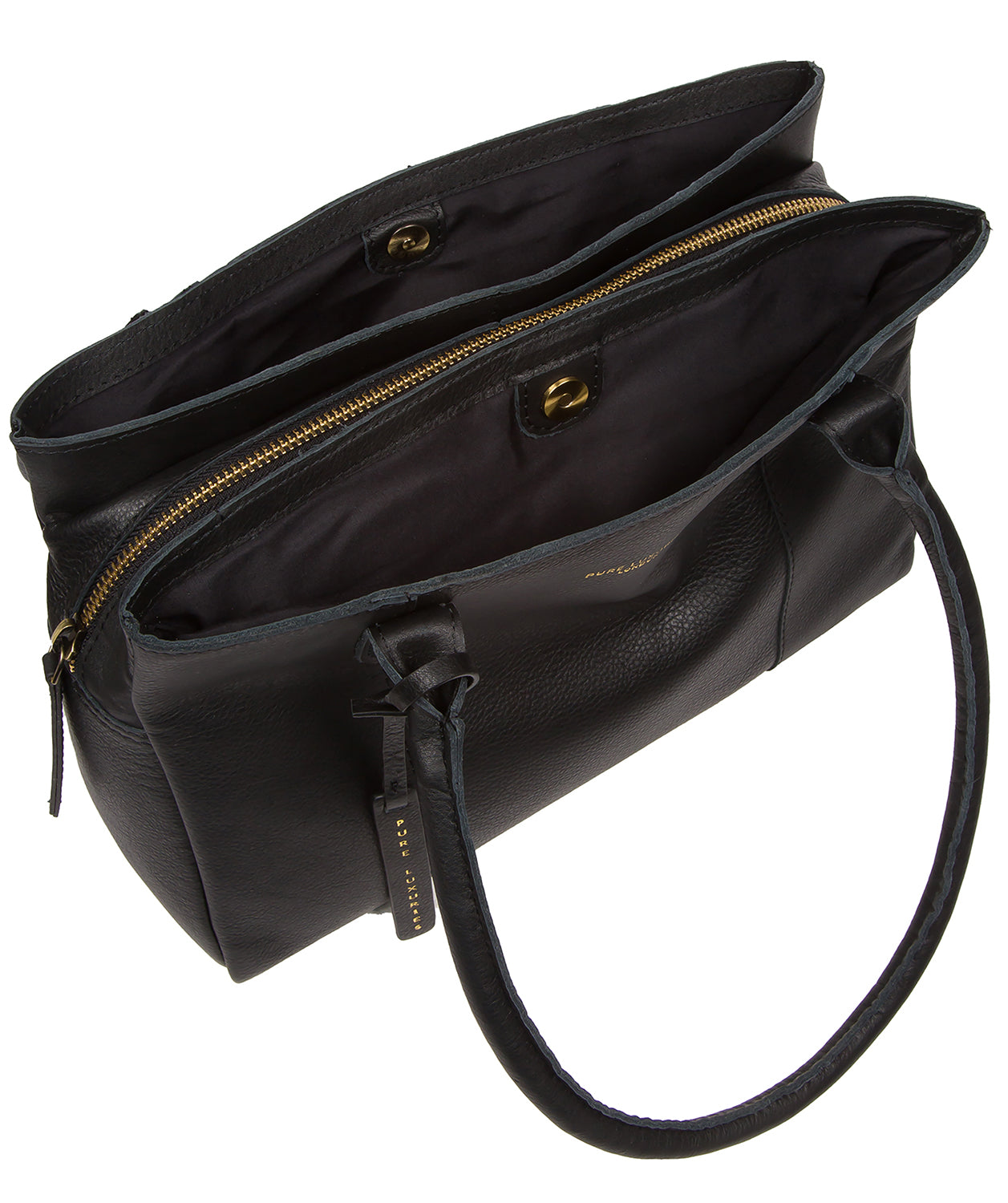 'Filton' Black Leather Handbag