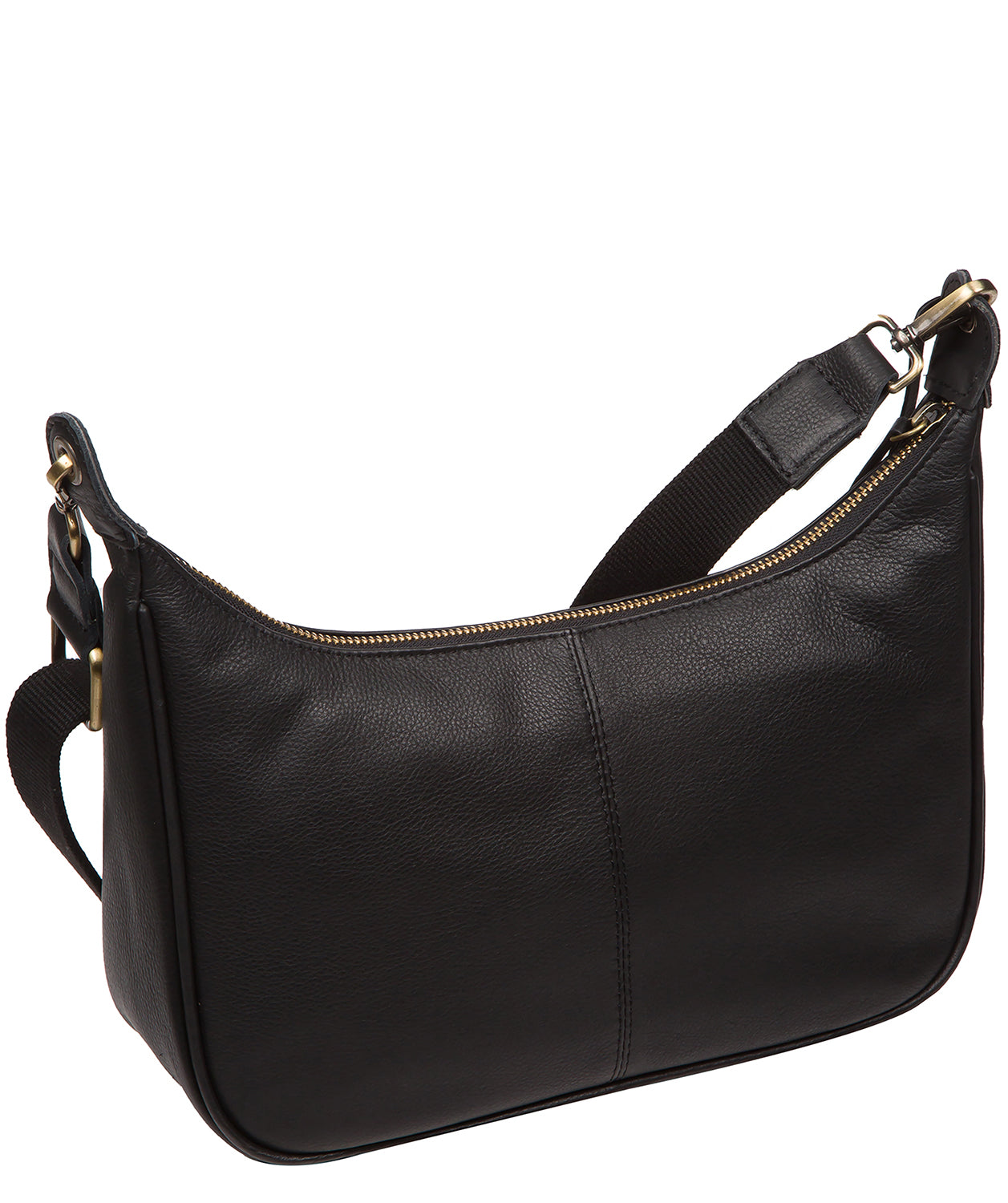 'Lancaster' Black Leather Cross Body Bag