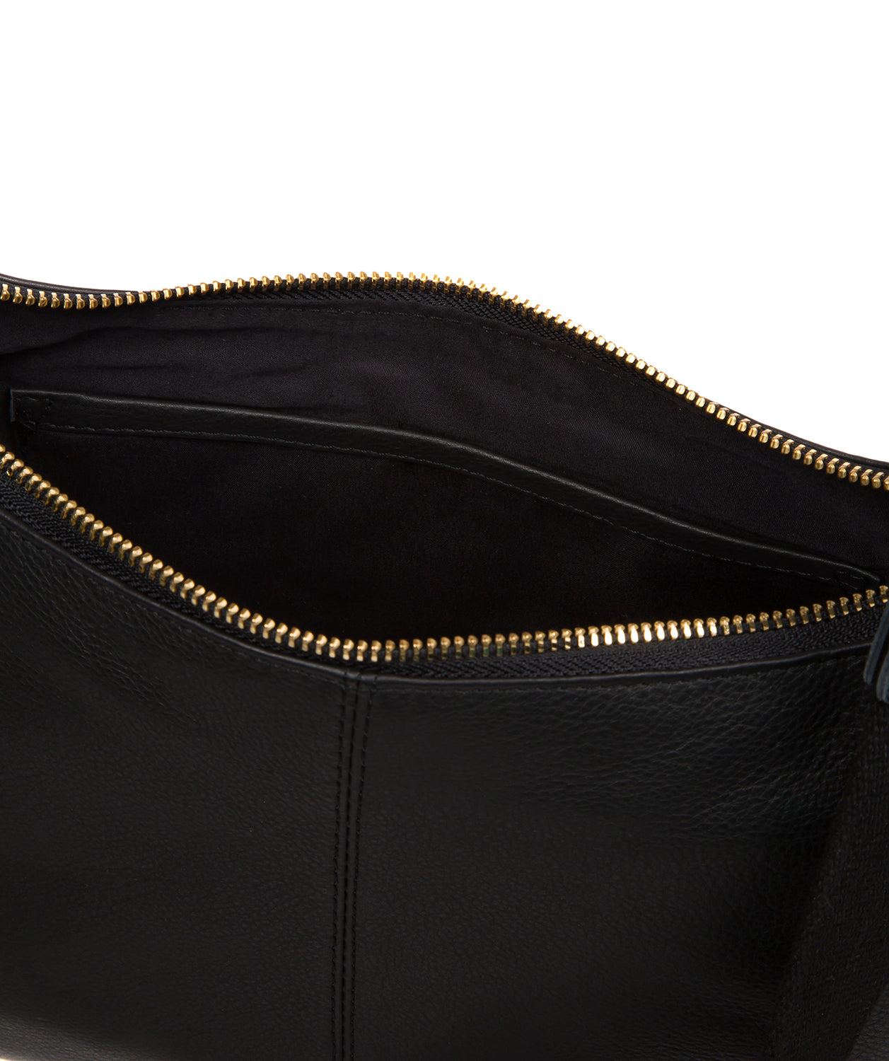 'Lancaster' Black Leather Cross Body Bag