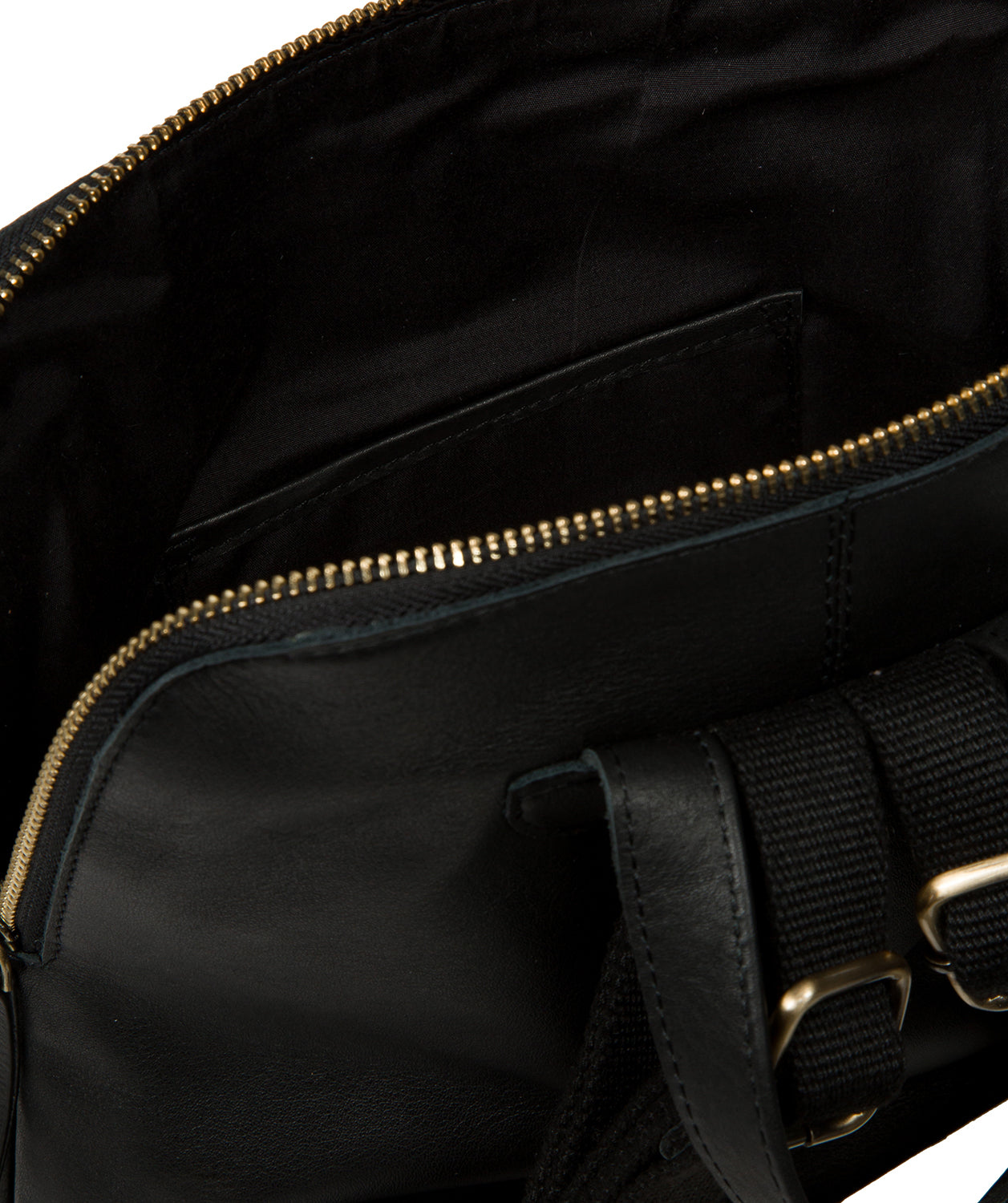 'Harrogate' Black Leather Backpack