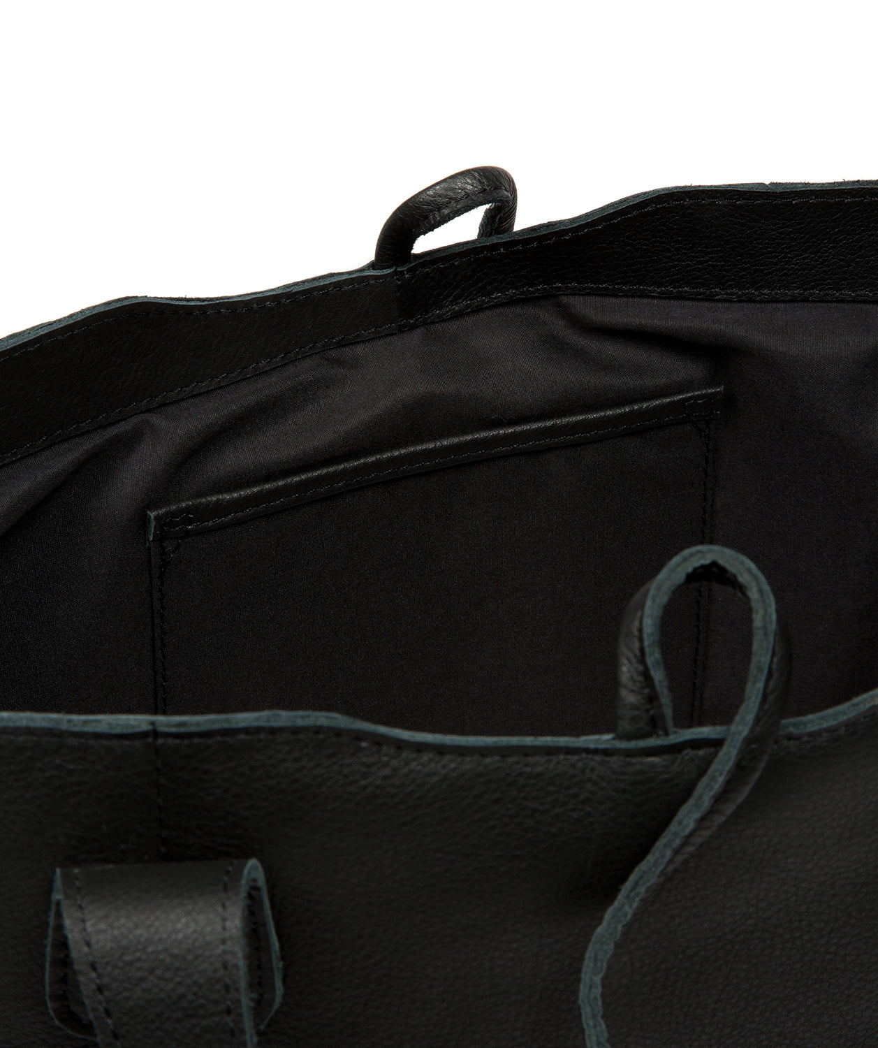 'Windsor' Black Leather Tote Bag