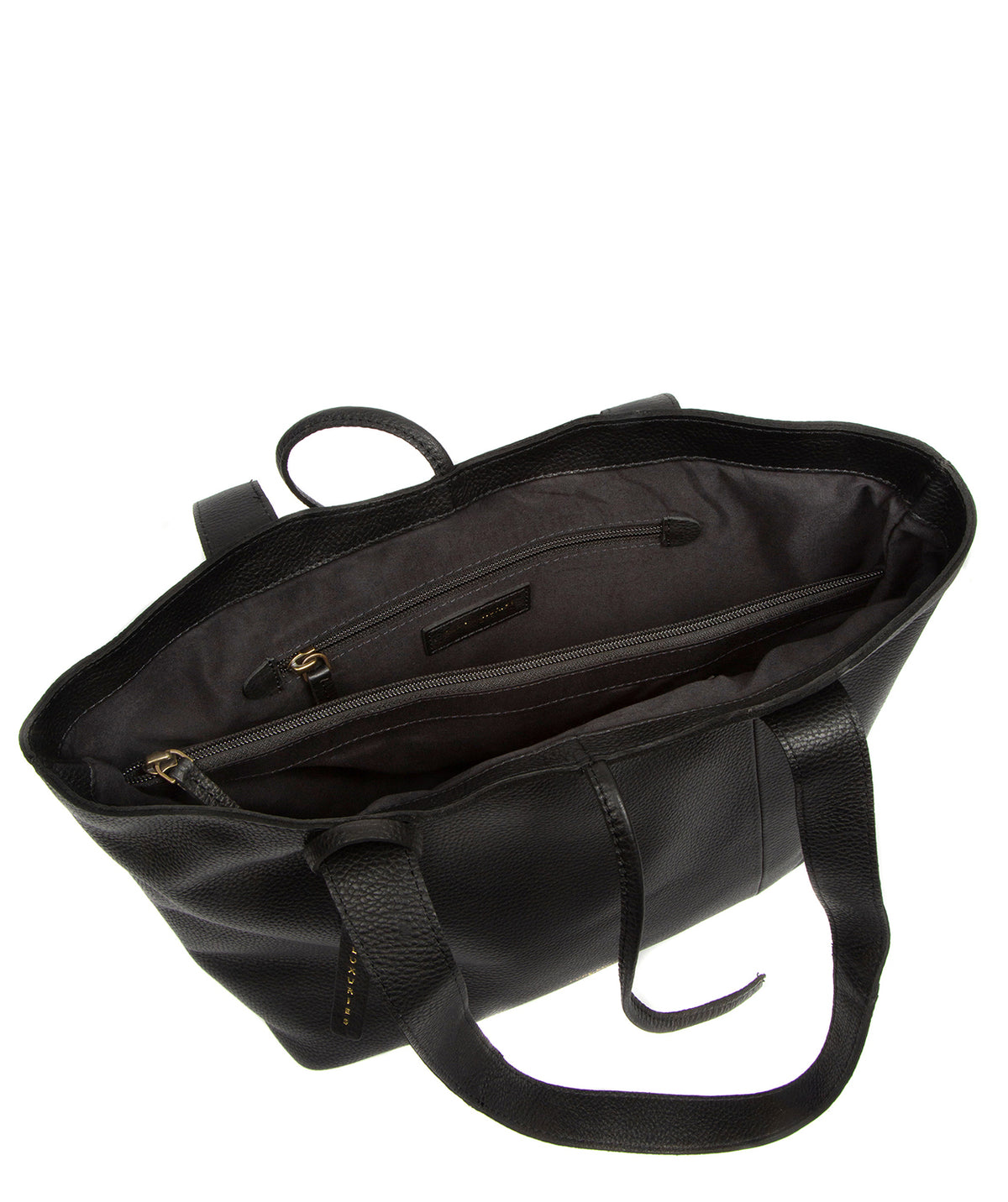 'Windsor' Black Leather Tote Bag