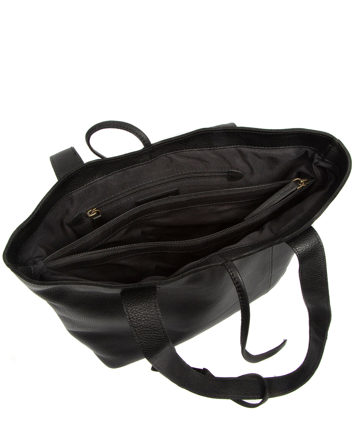 'Windsor' Black Leather Tote Bag