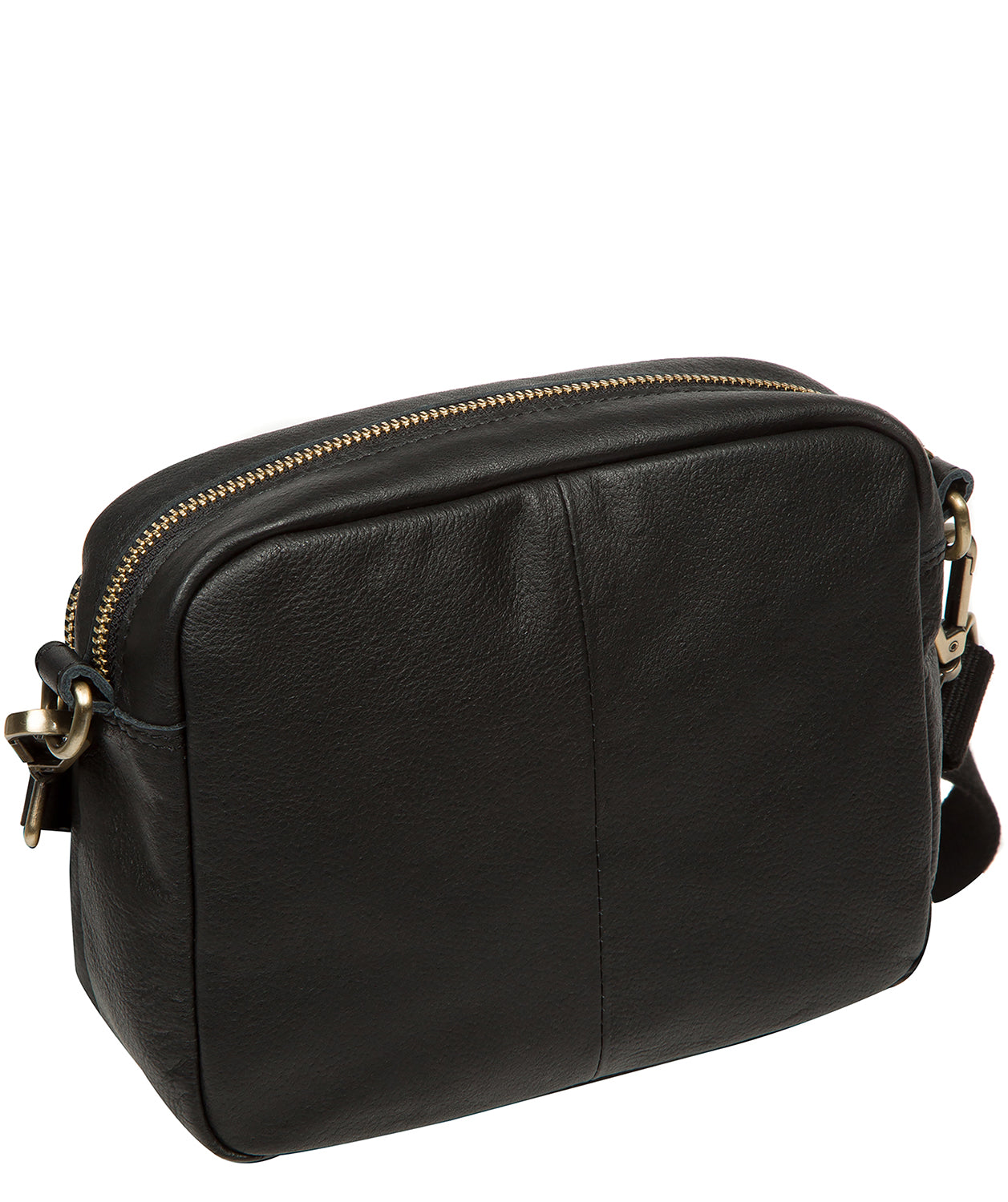 'Froome' Black Leather Cross Body Bag