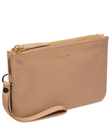 Pure Luxuries Marylebone Collection Bags: 'Addison' Latte Nappa Leather Clutch Bag