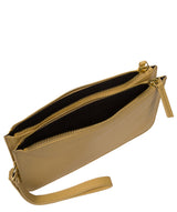 Pure Luxuries Marylebone Collection Bags: 'Addison' Metallic Gold Nappa Leather Clutch Bag