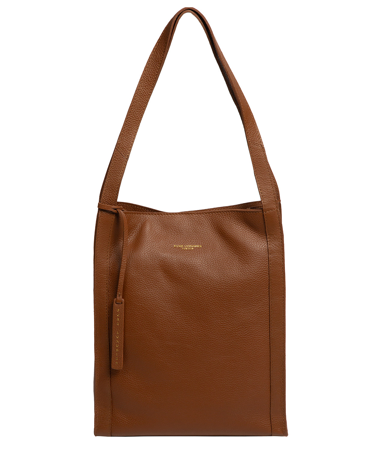 'Brighton' Tan Leather Shopper Bag