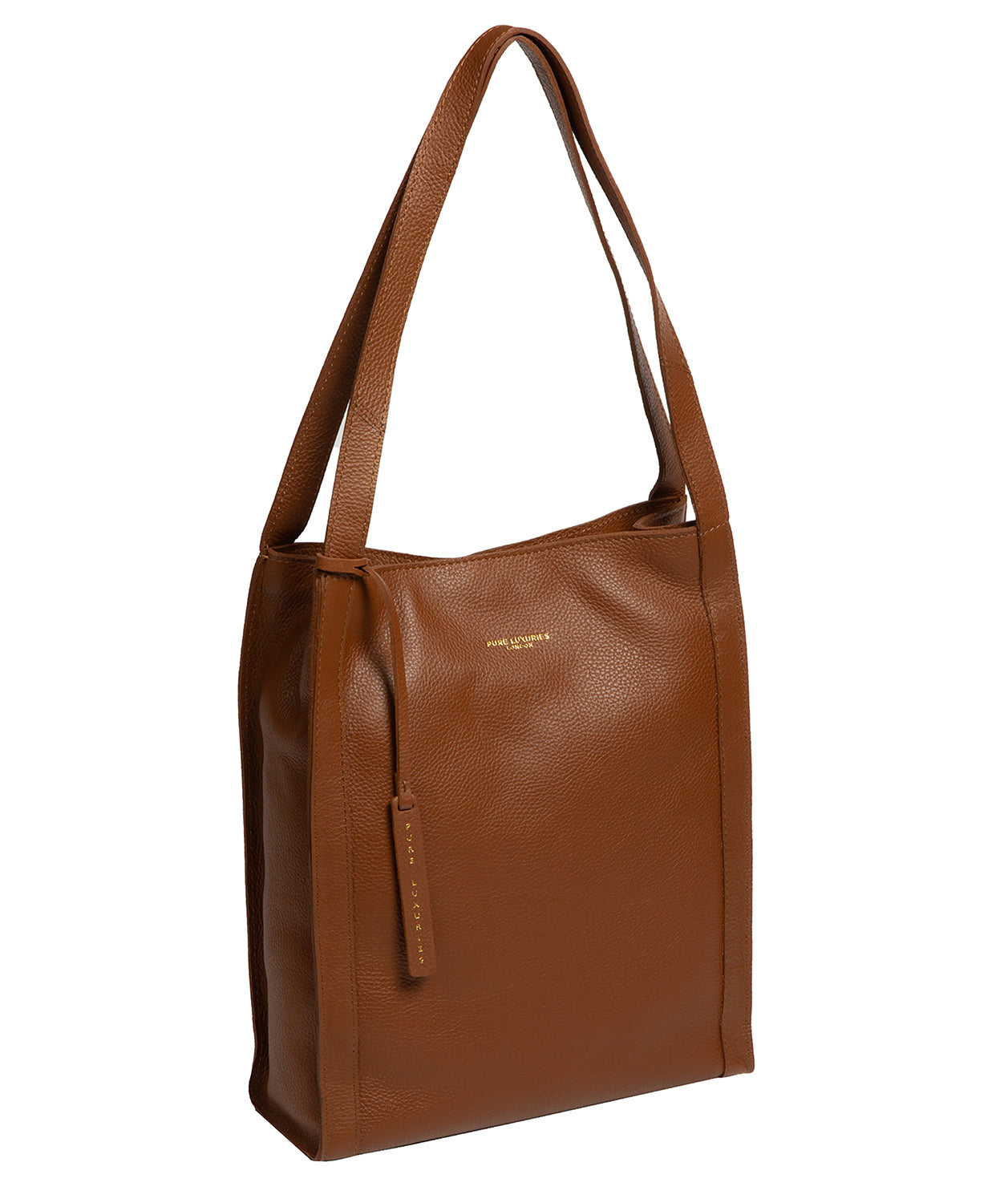 'Brighton' Tan Leather Shopper Bag