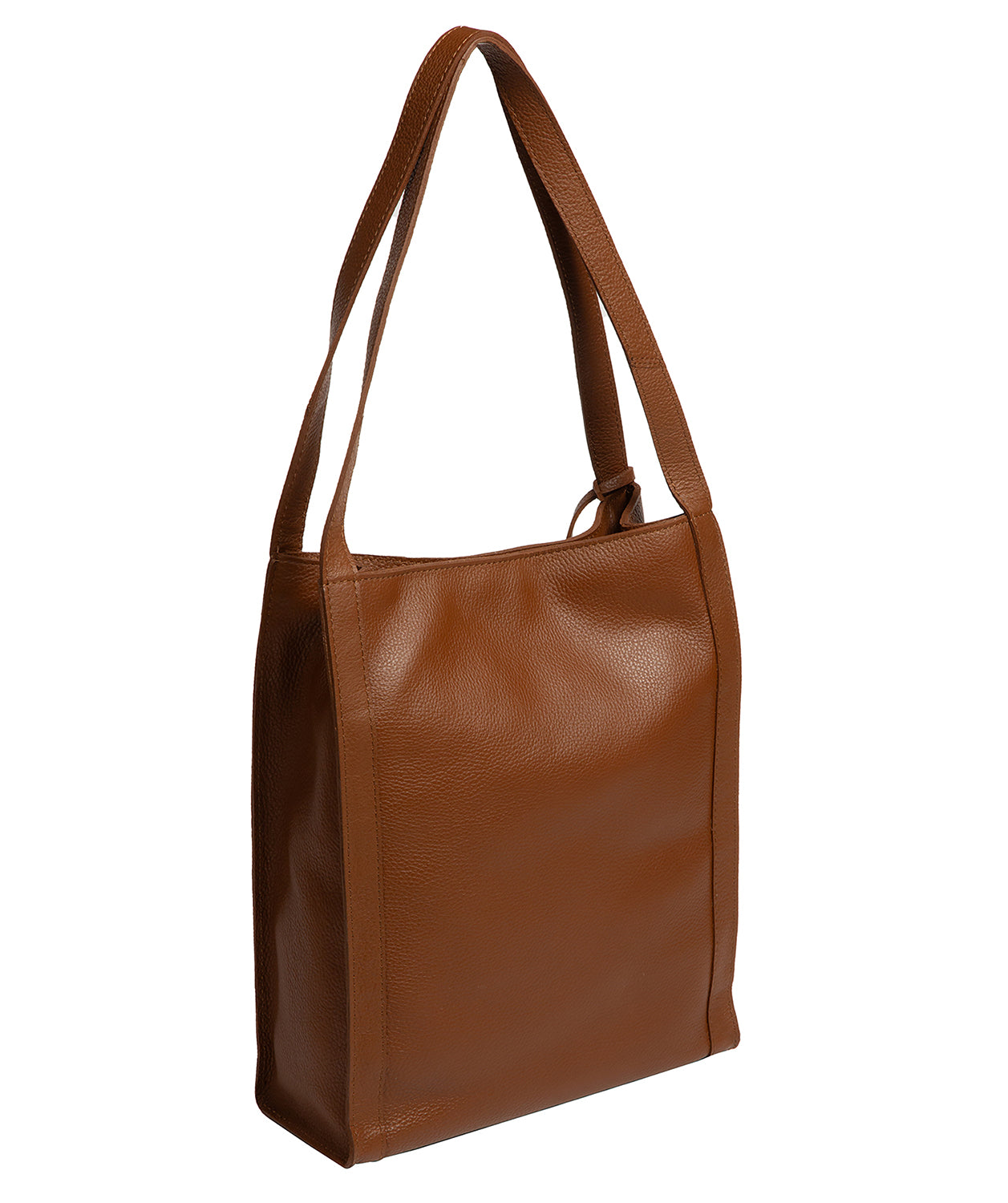 'Brighton' Tan Leather Shopper Bag