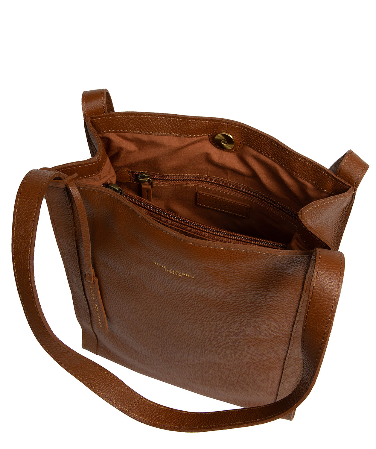 'Brighton' Tan Leather Shopper Bag