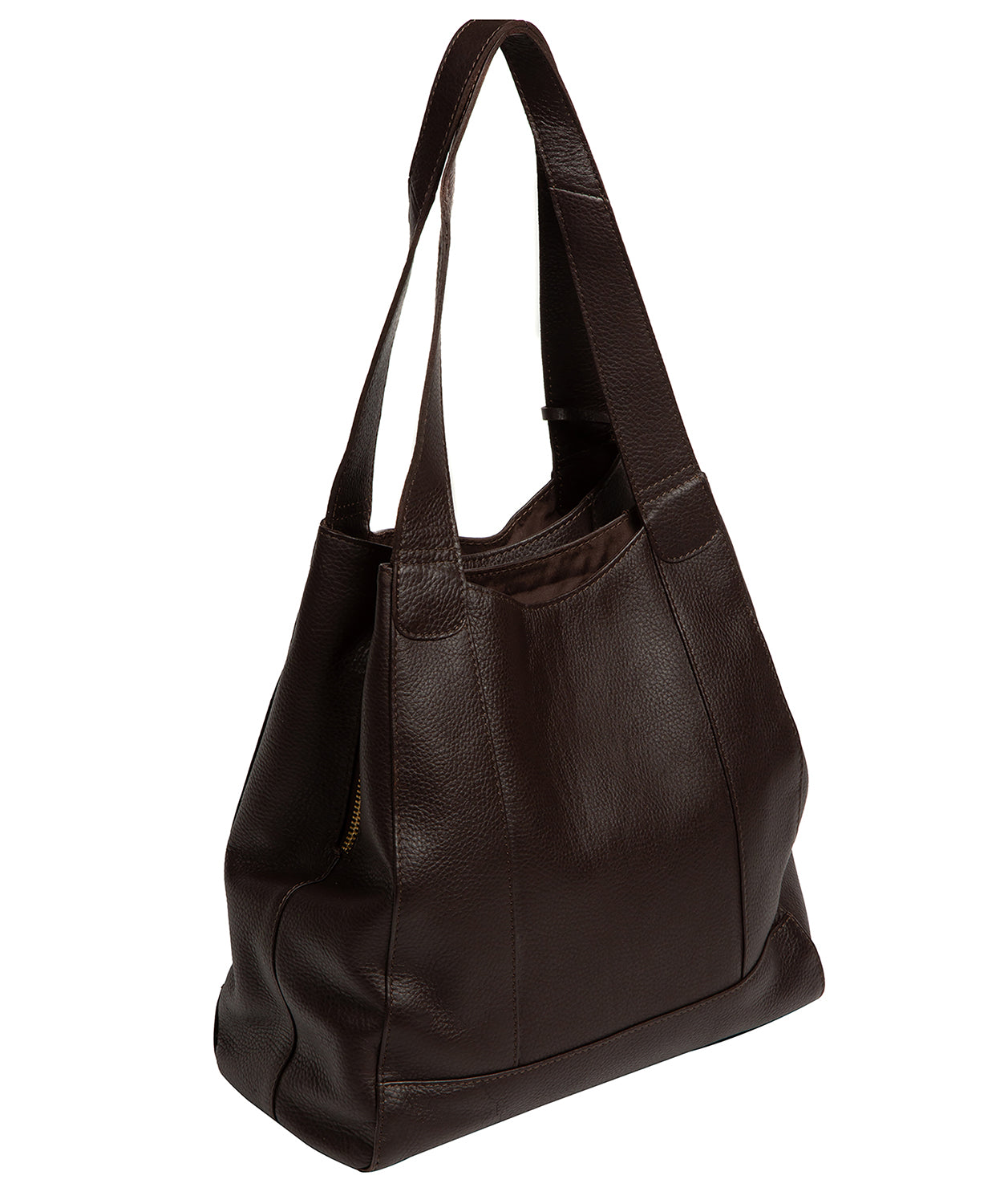 'Colette' Espresso Leather Handbag