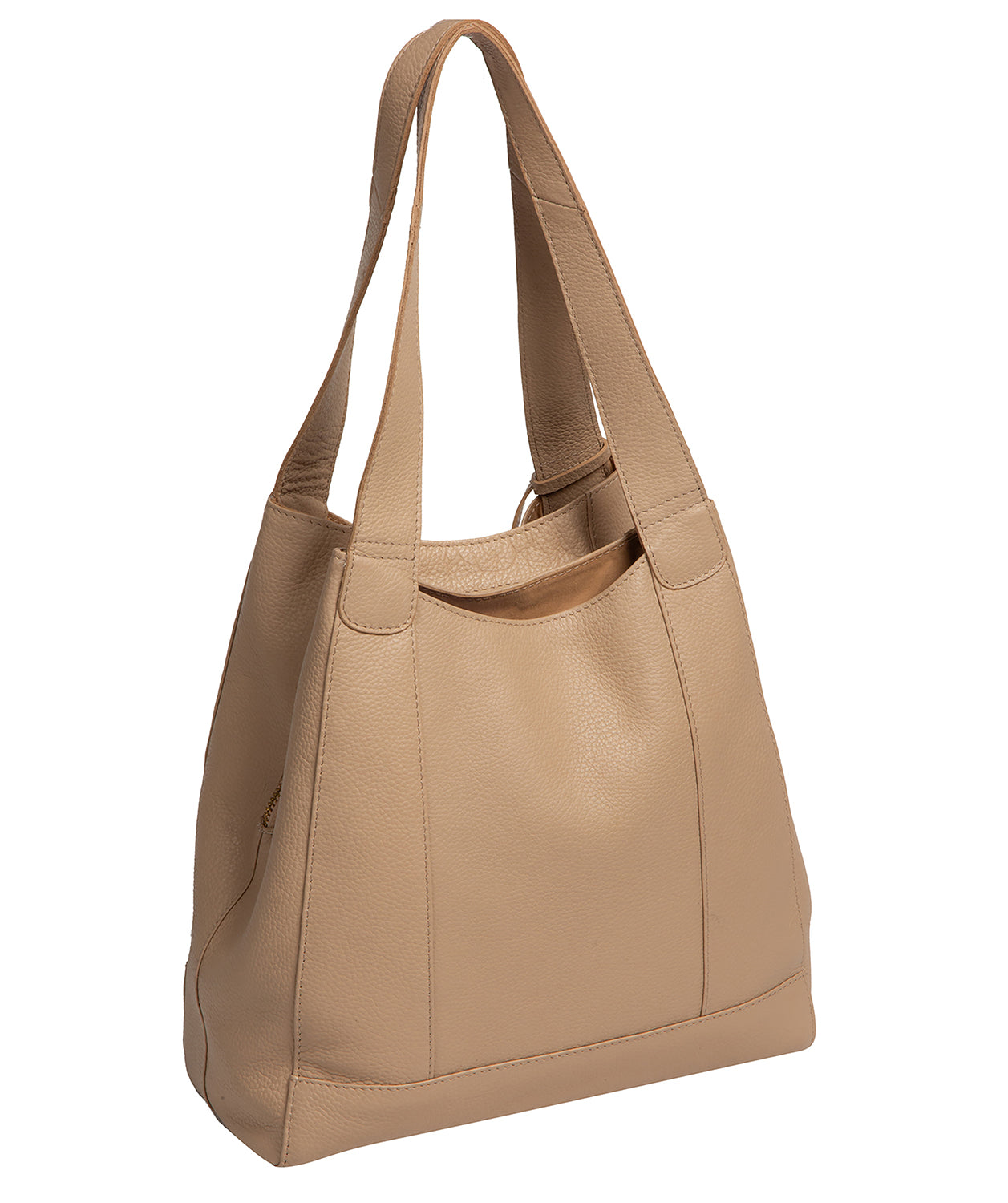 'Colette' Latte Leather Handbag