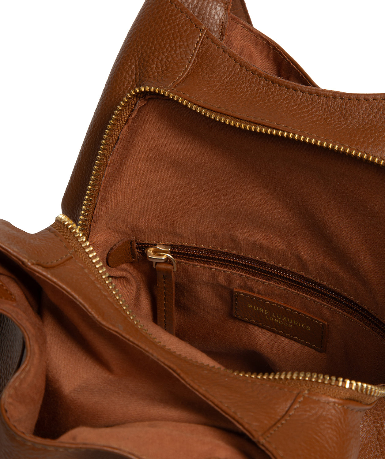 'Colette' Rich Tan Leather Handbag