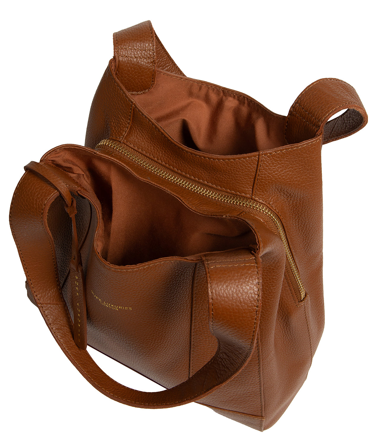 'Colette' Rich Tan Leather Handbag