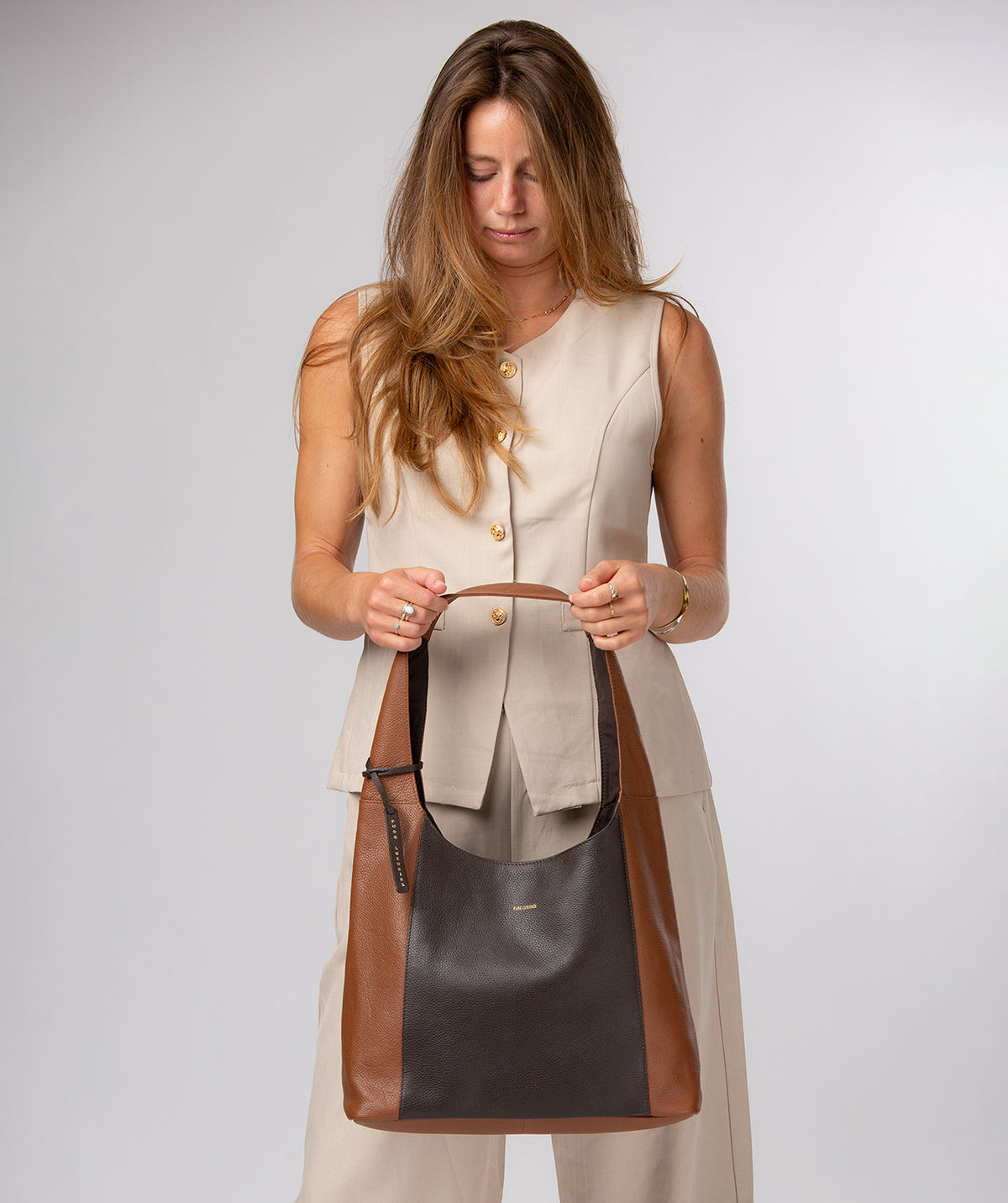 Nina shoulder bag styled for everyday wear demonstration