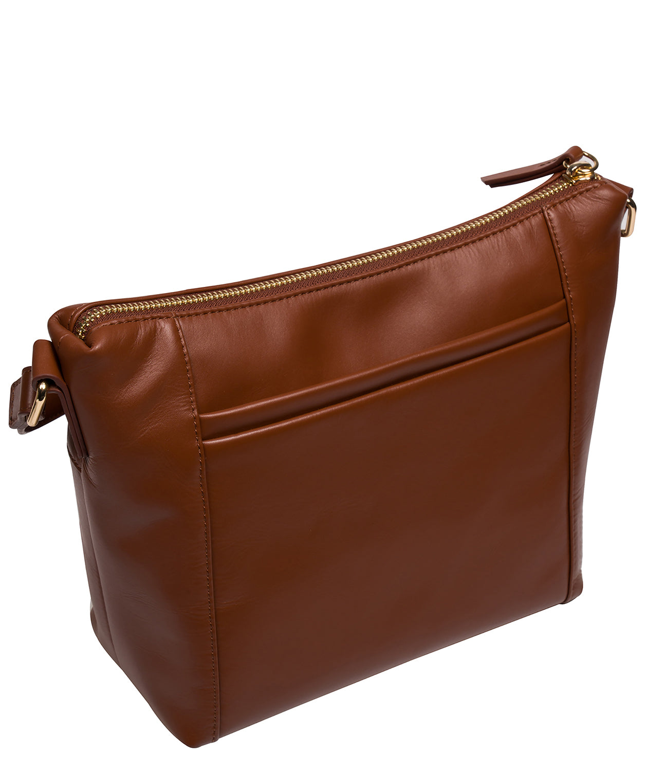 'Laura' Caramel Leather Cross Body Bag
