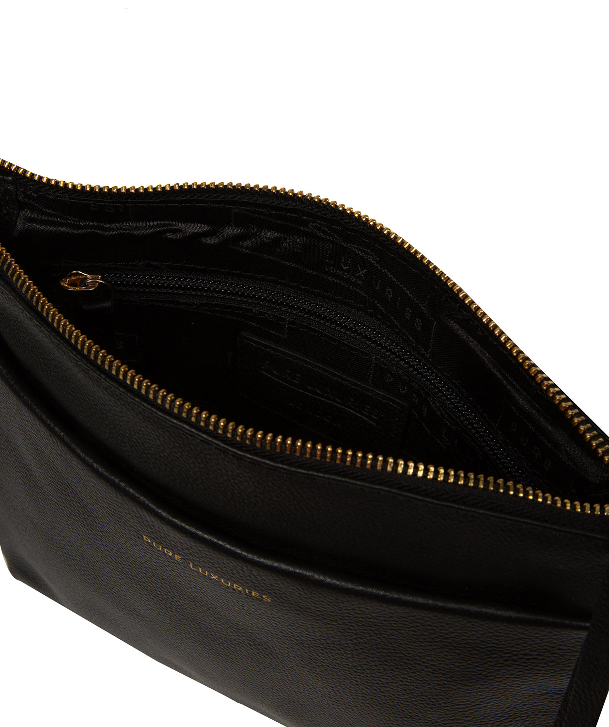 'Alderley' Black Leather Cross Body Bag