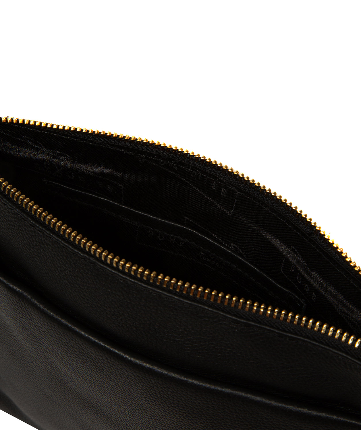 'Alderley' Black Leather Cross Body Bag