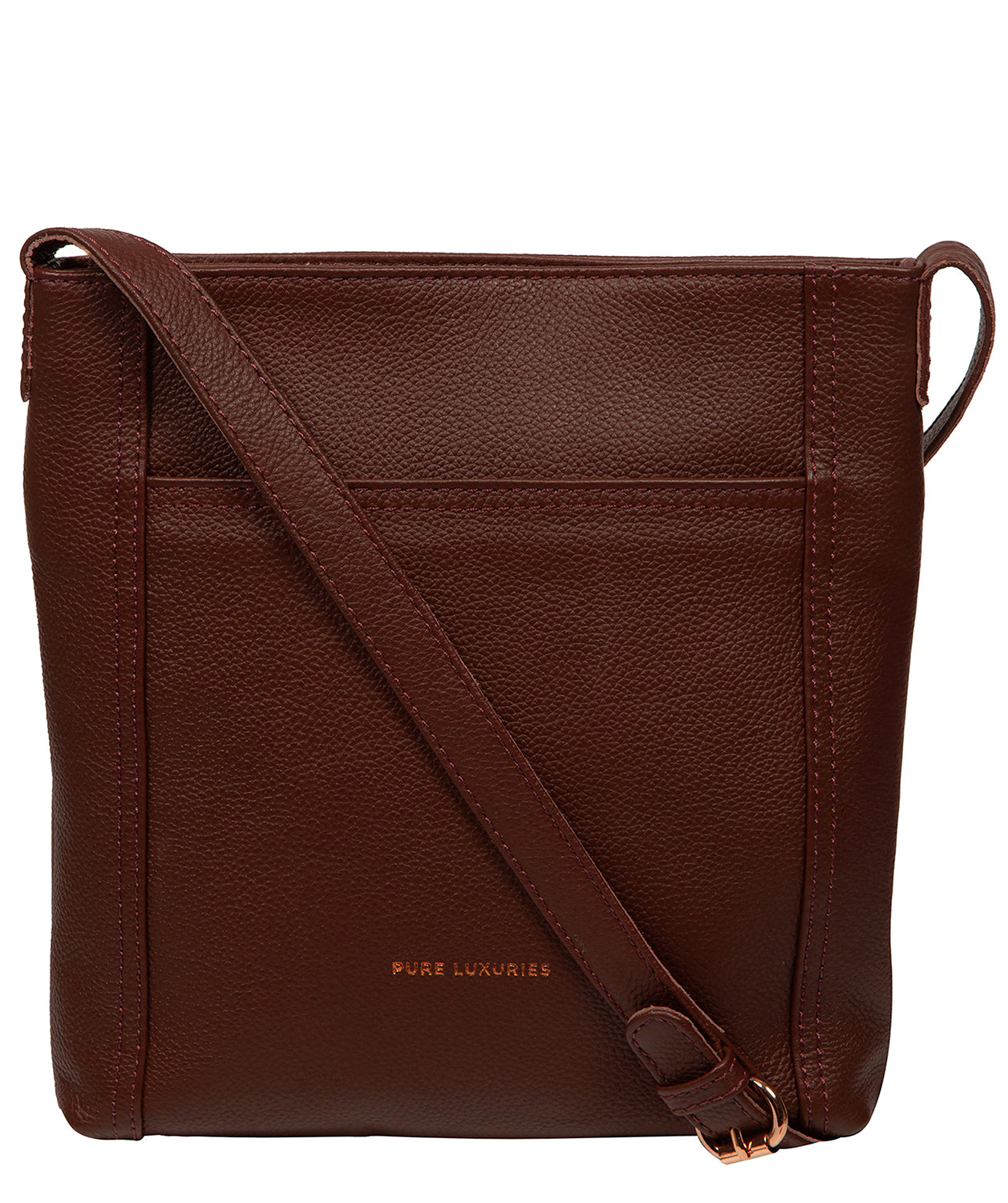 'Bodham' Chestnut Leather Cross Body Bag