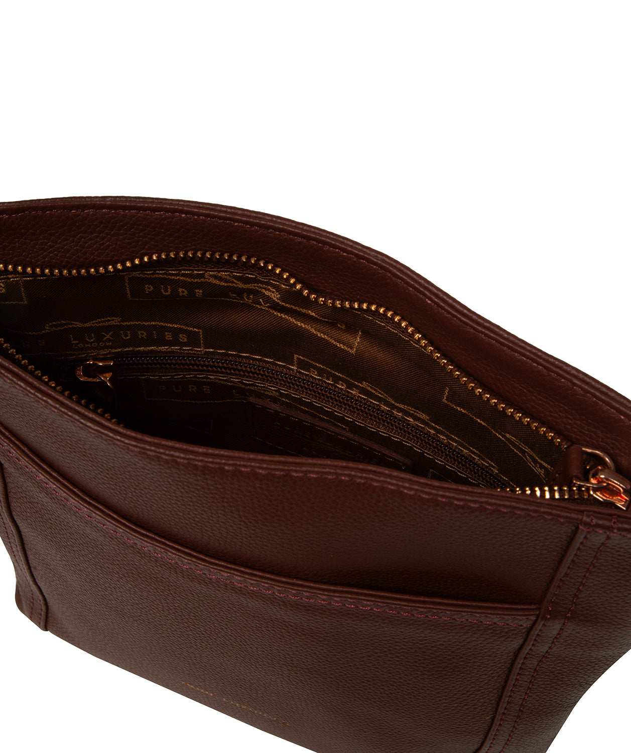 'Bodham' Chestnut Leather Cross Body Bag