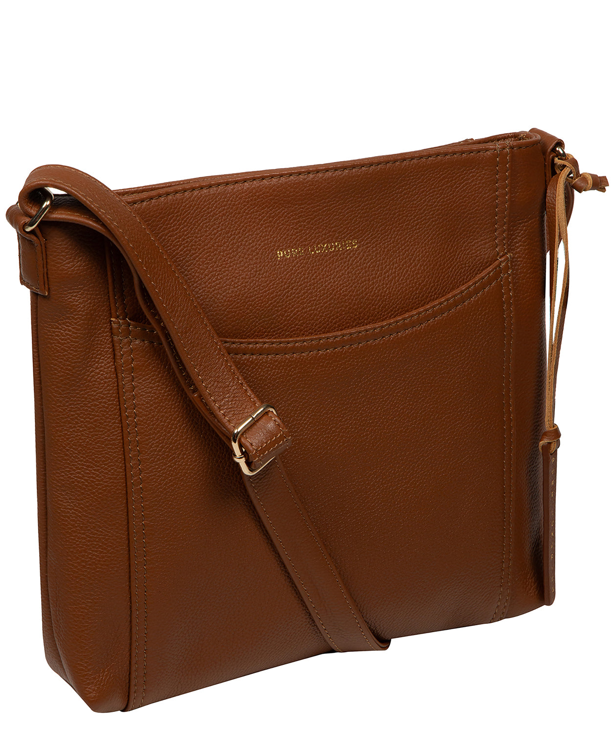 'Firle' Tan Leather Cross Body Bag