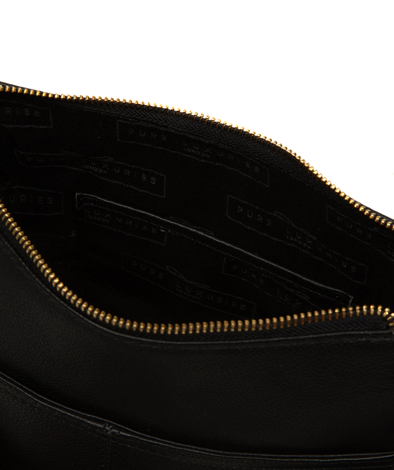 'Sloane' Black Leather Cross Body Bag