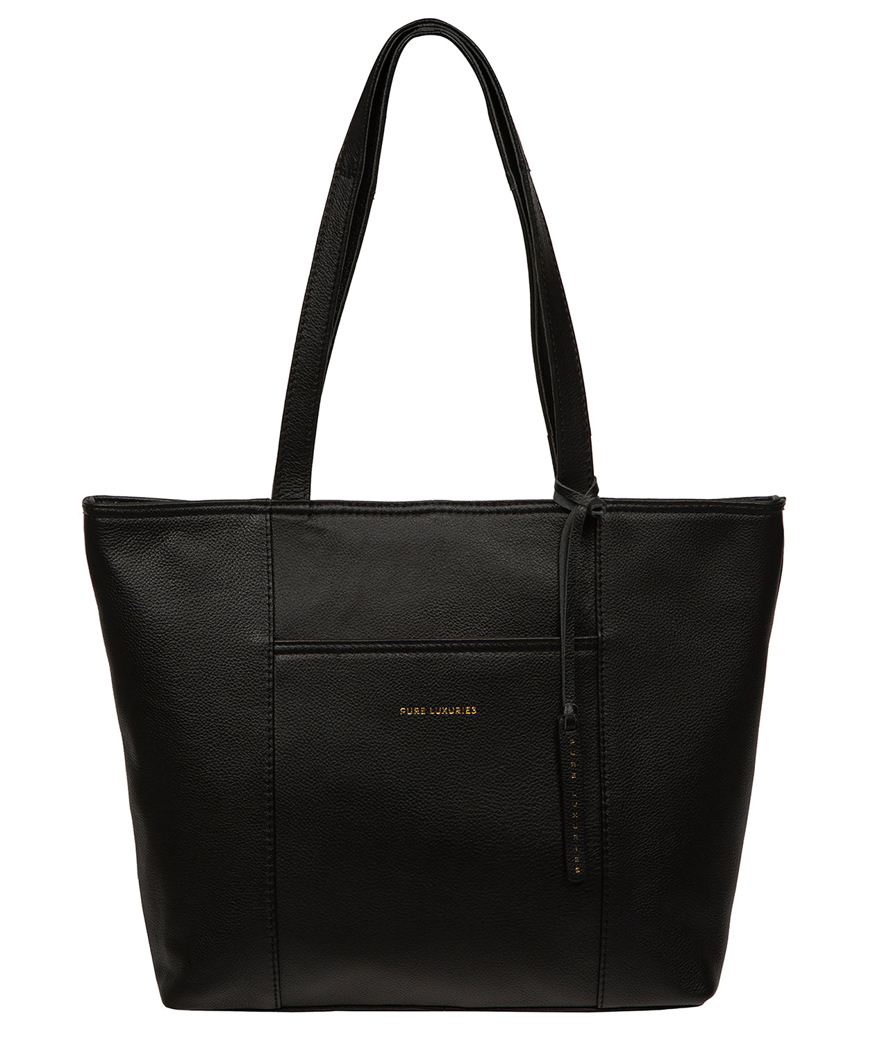 'Wimbley' Black Leather Tote Bag