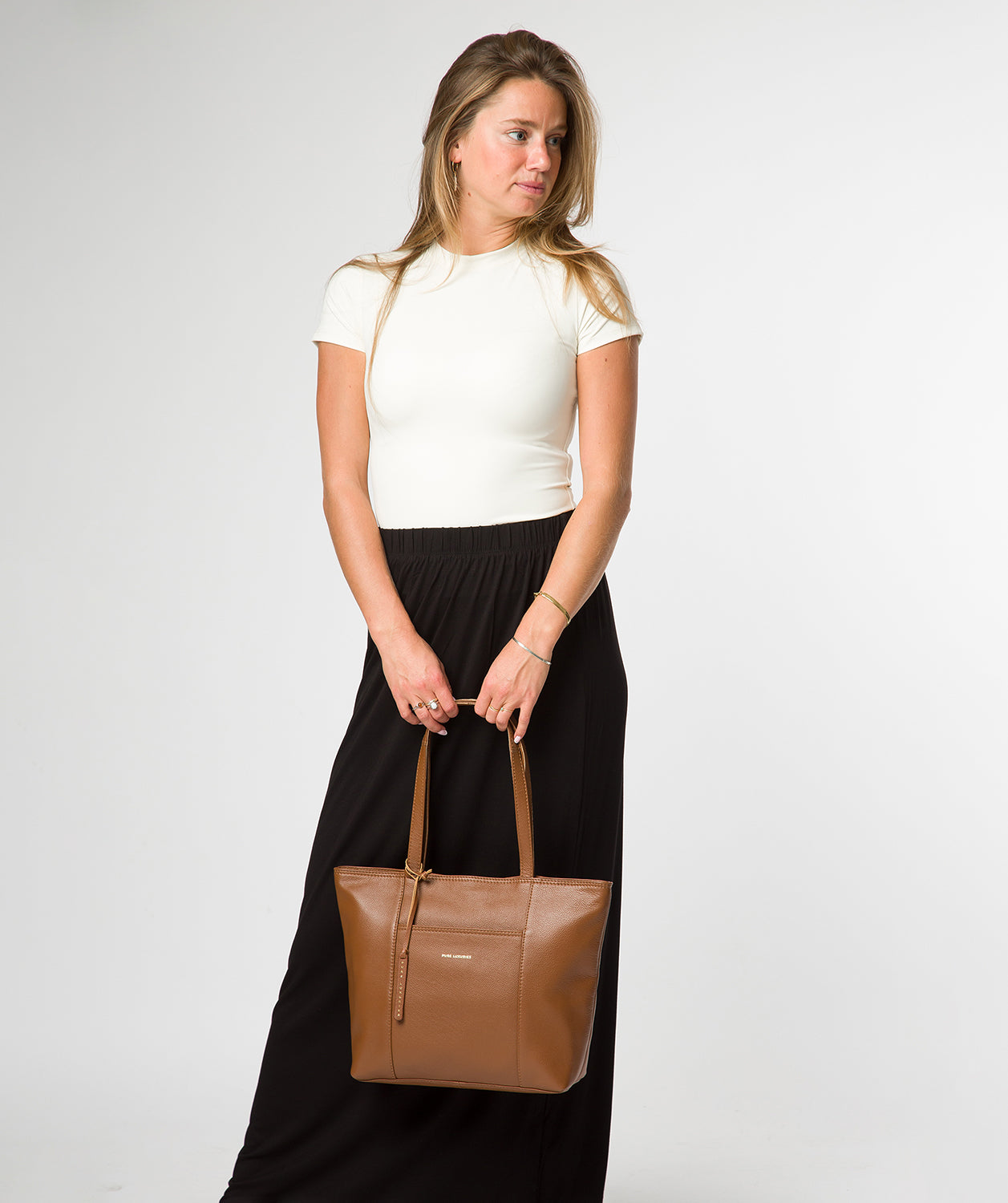 'Wimbley' Tan Leather Tote Bag